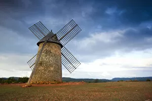 Images Dated 23rd May 2011: France, Midi-Pyrenees Region, Aveyron Department, La Couvertoirade, old windmill