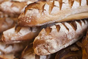 France, Moselle, Lorraine Region, Metz, covered market, artisan bread