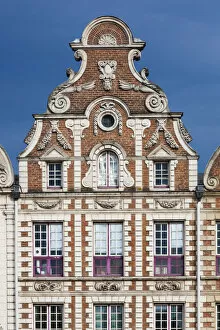 Images Dated 3rd December 2012: France, Nord-Pas de Calais Region, Arras, Grand Place buildings