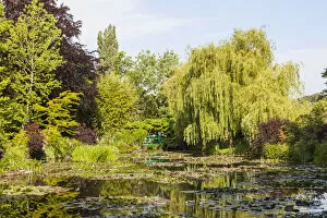 Images Dated 30th July 2015: France, Normandy, Giverny, Monets Garden, The Water Lily Pond