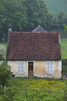France, Normandy Region, Orne Department, Mortagne au Perche, farmhouse landscape