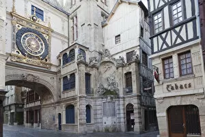 Images Dated 30th June 2011: France, Normandy, Rouen, The Gros Horloge aka The Great Clock