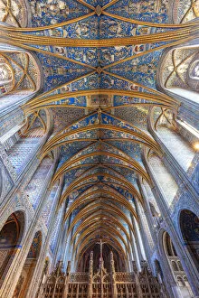 Images Dated 1st October 2020: France, Occitanie, Tarn, Episcopal City of Albi, Saint Ca©cile Cathedral interior