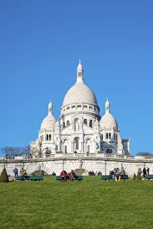 France, Paris. Basilica of Sacre Coeur, Montmartre