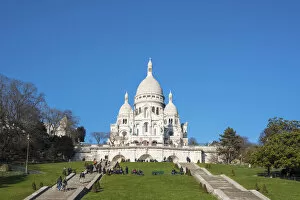 Images Dated 1st March 2017: France, Paris. Basilica of Sacre Coeur, Montmartre