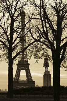 France, Paris, Eiffel Tower from Trocadero