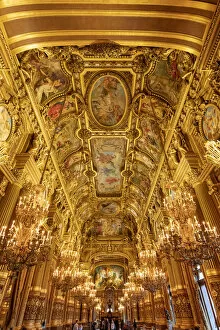 Images Dated 22nd February 2022: France, Paris, Opera Garnier Grand Foyer