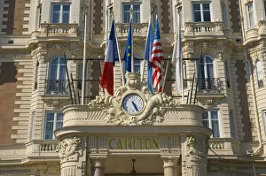 Images Dated 15th September 2008: France, Provence-Alpes-Cote d Azur, Cannes, Boulevard de la Croisette, Carlton Hotel