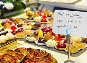 Images Dated 26th July 2012: France, Provence, Nimes, Pastries in bakery