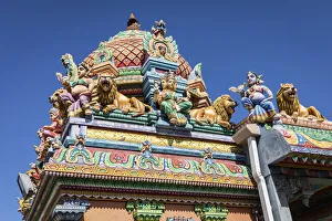 France, Reunion Island, Saint-Andre, Petit Bazar hindu temple