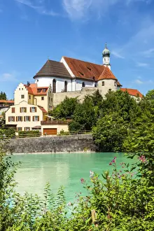 Fussen Prints: Franciscan Monastery of St Stephen or Franziskanerkloster, Fussen, Bavaria, Germany