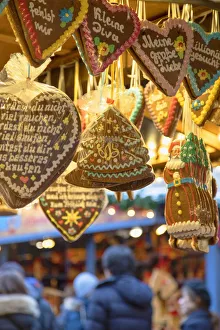 Christkindlesmarkt Prints: Frankfurt Christmas Market, Frankfurt am Main, Hesse, Germany