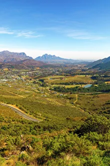 Franschhoek Prints: Franschhoek Wine Valley, Franschhoek, Western Cape, South Africa
