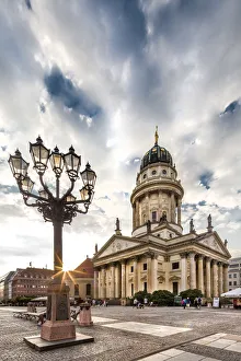 Sabine Lubenow Prints: Franzaosischer Dom, Gendarmenmarkt, Berlin, Germany