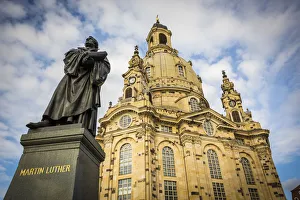 Frauenkirche Prints: Frauenkirche, Neumarkt, Dresden, Saxony, Germany