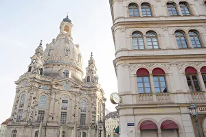 Frauenkirche Prints: Frauenkirche, Neumarkt, Dresden, Saxony, Germany