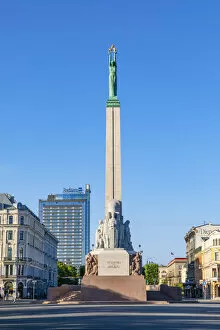Images Dated 16th August 2019: The Freedom Monument, Riga, Latvia, Northern Europe