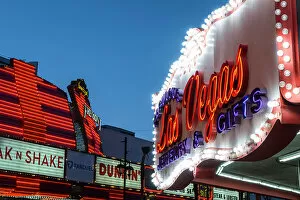 Images Dated 23rd March 2023: Fremont Street, Downtown, Las Vegas, Nevada, USA