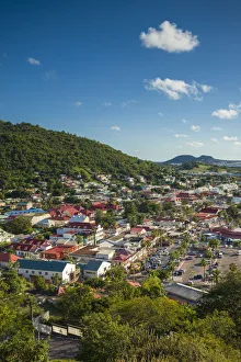French West Indies, St-Martin, Marigot from Fort Louis