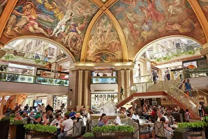 Images Dated 9th December 2022: Frescoes painted by artist Antonio Berni over the central hall rooftop of the Pacifico Gallery