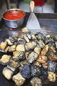 Fried Prints: Fried tofu, Fuzi Miao area, Nanjing, Jiangsu, China