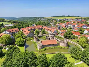 Moated Castle Prints: Friedewald moated Castle near Bad Hersfeld, Hesse, Germany