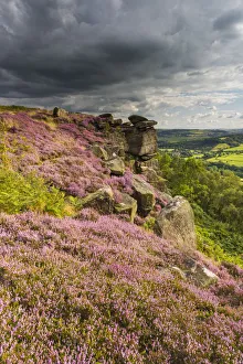 Froggatt Edge, Peak District National Park, Derbyshire, England