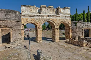 Pamukkale Prints: Frontinus Gate, Hierapolis, Pamukkale, Denizli province, Turkey