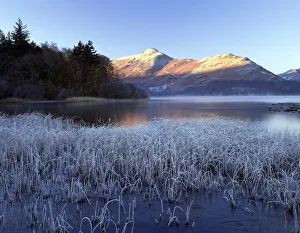 First Light Prints: Frost on Derwent Water, Lake District, Cumbria, England
