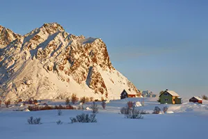 Vestvagoya Prints: Frosty mountains on Vestvagoya - Norway, Nordland, Lofoten, Vestvagoya