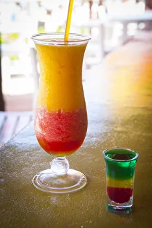Frozen Bob Marley Cocktail, Doctors Cave Beach, Montego Bay, St Frozen Bob Marley Cocktail, Doctors Cave Beach, Montego Bay, St