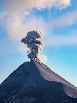 Volcanoes Prints: Fuego Volcano, borders of Chimaltenango, Escuintla and Sacatepequez departments, Guatemala