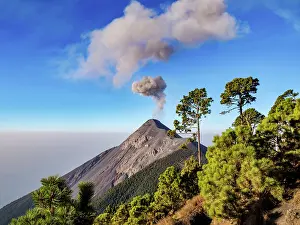 Volcanoes Prints: Fuego Volcano, borders of Chimaltenango, Escuintla and Sacatepequez departments, Guatemala