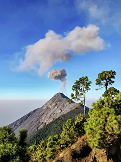Volcanoes Prints: Fuego Volcano, borders of Chimaltenango, Escuintla and Sacatepequez departments, Guatemala