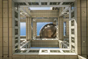 Odaiba Prints: Fuji TV Building Design, Odaiba, Toyko, Japan