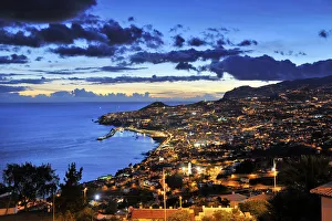 Funchal at sunset. Madeira, Portugal