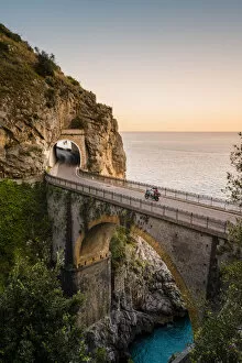 Images Dated 24th September 2020: Furore fjord, Amalfi Coast, Gulf of Salerno, Salerno province, Campania, Italy