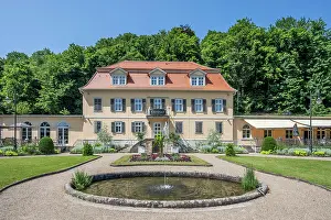 Lower Franconia Prints: Furstenhof in the Bavarian State Spa Bad Bruckenau, Lower Franconia, Bavaria, Germany