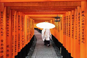 Tourist Destination Prints: Fushimi Inari Shrine, Kyoto, Japan