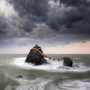Futamigaura (Wedded Rocks), Meoto Iwa, Ise, Mie Prefecture, Japan