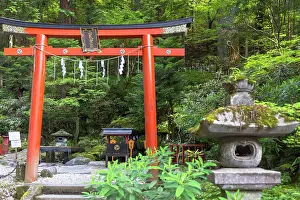 Religious Architecture Prints: Futara Reisen Sacred Spring in Futarasan Temple (UNESCO World Heritage Site)