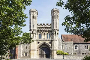 Canterbury Gallery: The Fyndon Gate or the Great Gate of the St Augustine Abbey, Canterbury, Kent, England