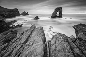 Natural Arch Prints: Gaada Stack, Foula, Shetland Islands, Scotland