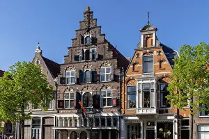 Alkmaar Prints: Gabled Dutch houses, Alkmaar, North Holland, Netherlands