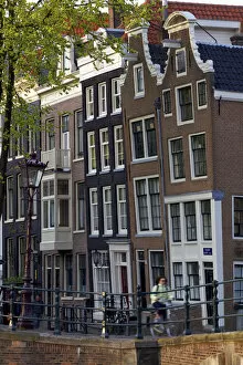 Bikes Collection: Gabled Houses, Amsterdam, Netherlands