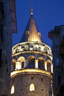 Images Dated 25th May 2011: Galata Tower, Beyoglu area, Istanbul, Turkey