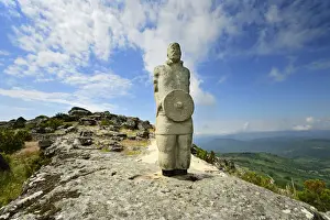 Rocky Mountain Prints: A galician-lusitanian warrior watch the horizon on the top of the Iron Age settlement