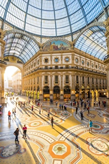 Inside Prints: Galleria Vittorio Emanuele II, Milan, Lombardy, Italy