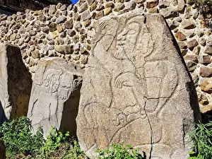 Dancers Prints: Gallery of The Dancers, Monte Alban Archaeological Site, Oaxaca State, Mexico