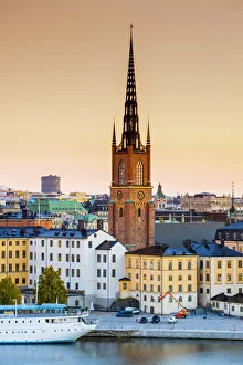 Images Dated 5th January 2017: Gamla stan, Stockholm, Sweden, Northern Europe. Cityscape at sunrise